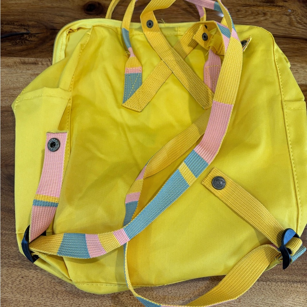 Fjallraven Kanken Yellow Backpack - Picture 2 of 7